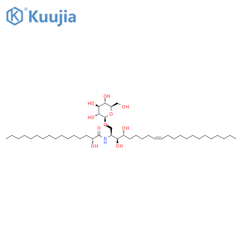 Hexadecanamide,N-[(1S,2S,3R,8Z)-1-[(b-D-glucopyranosyloxy)methyl]-2,3-dihydroxy-8-heneicosenyl]-2-hydroxy-,(2R)- (9CI) structure