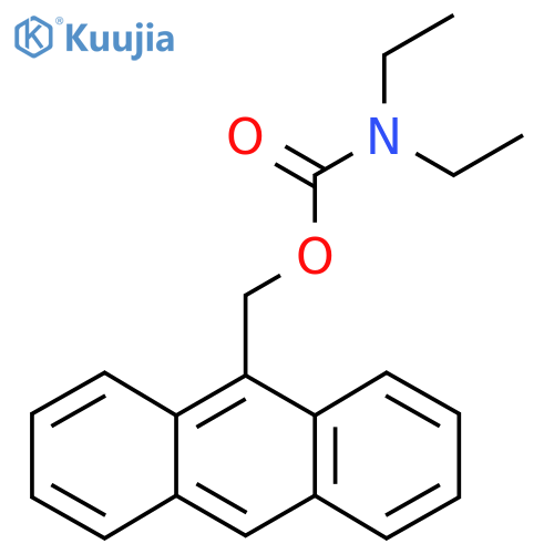 Anthracen-9-ylmethyl diethylcarbamate structure