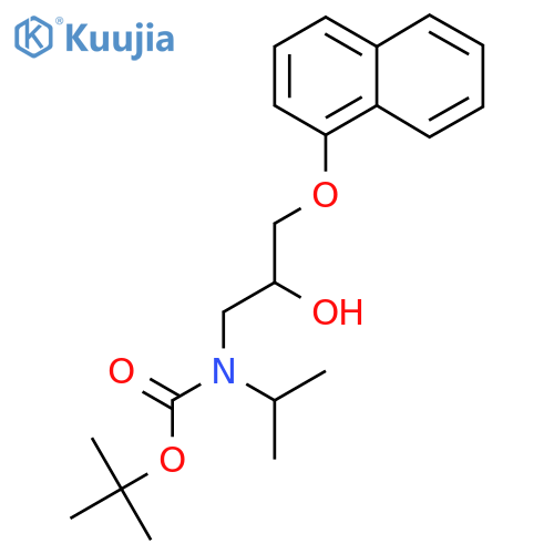 tert-butyl N-2-hydroxy-3-(naphthalen-1-yloxy)propyl-N-(propan-2-yl)carbamate structure