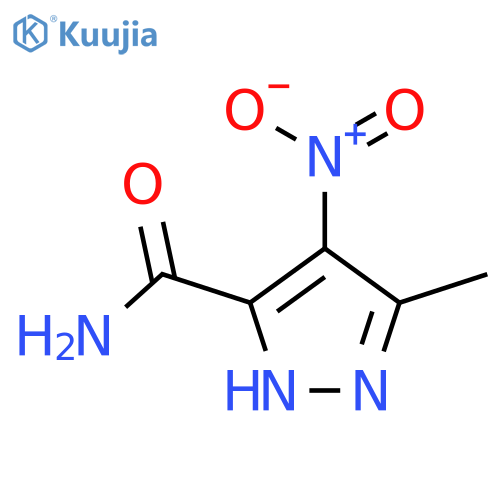 5-Methyl-4-nitro-2H-pyrazole-3-carboxylic Acid Amide structure