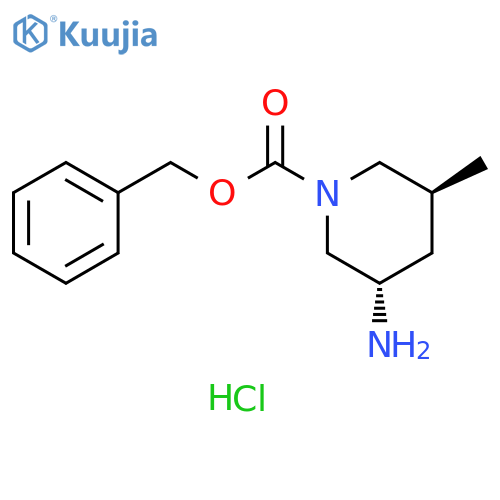 benzyl (3S,5S)-3-amino-5-methyl-piperidine-1-carboxylate;hydrochloride structure