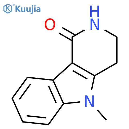 2,3,4,5-Tetrahydro-5-methyl-1H-pyrido4,3-bindol-1-one structure