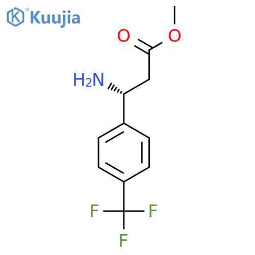 methyl (3R)-3-amino-3-4-(trifluoromethyl)phenylpropanoate structure