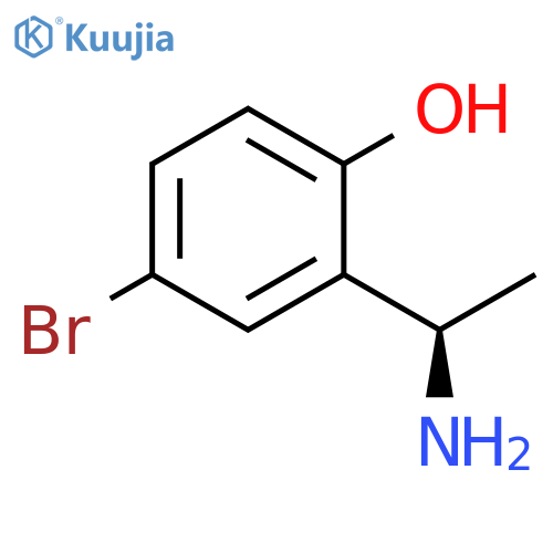 2-(1R)-1-aminoethyl-4-bromophenol structure