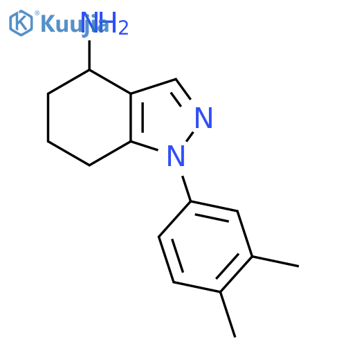 1-(3,4-Dimethylphenyl)-4,5,6,7-tetrahydro-1H-indazol-4-amine structure
