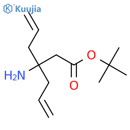 Tert-butyl 3-allyl-3-aminohex-5-enoate structure