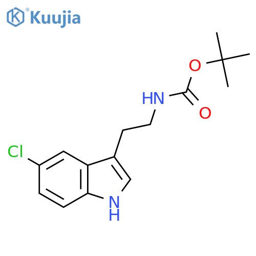 tert-Butyl 2-(5-Chloro-1H-indol-3-yl)ethyl-carbamate structure