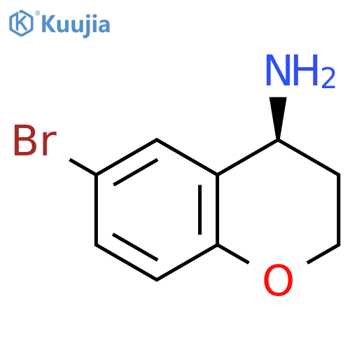 (4S)-6-bromo-3,4-dihydro-2h-1-benzopyran-4-amine structure