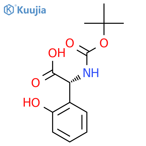 (R)-2-((TERT-BUTOXYCARBONYL)AMINO)-2-(2-HYDROXYPHENYL)ACETIC ACID structure