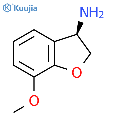 (3R)-7-Methoxy-2,3-dihydro-1-benzofuran-3-amine structure