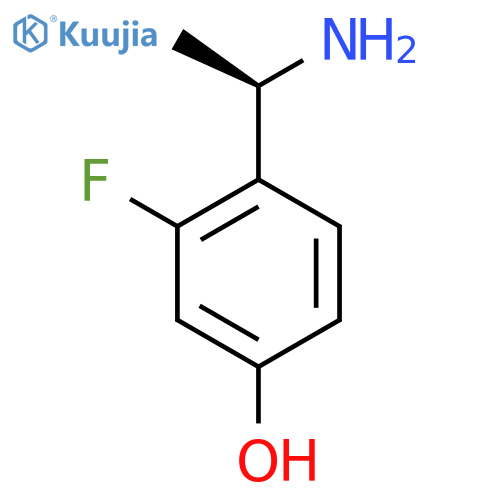 4-(1R)-1-aminoethyl-3-fluorophenol structure