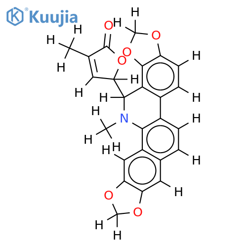 (5'R)-3'-methyl-2'(5'H)furanone-(5'->6)-(6S)-5,6-dihydrosanguinarine structure