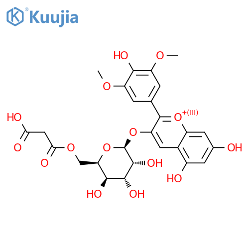 Malvidin 3-(6''-malonylglucoside) structure