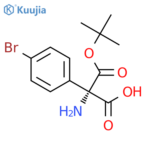 Boc-(S)-2-amino-2-(4-bromophenyl)acetic acid structure