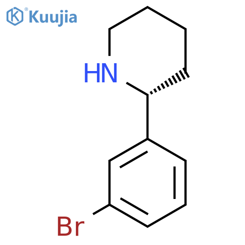 (R)-2-(3-Bromophenyl)piperidine structure