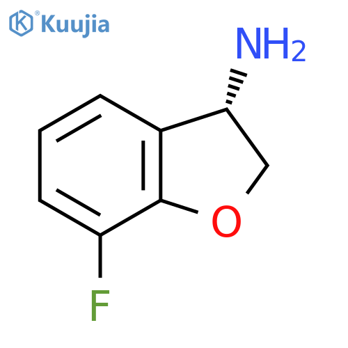(3S)-7-fluoro-2,3-dihydrobenzofuran-3-amine structure