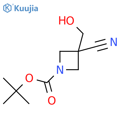Tert-butyl 3-cyano-3-(hydroxymethyl)azetidine-1-carboxylate structure