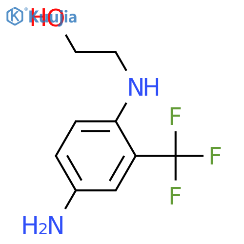 2-{4-amino-2-(trifluoromethyl)phenylamino}ethan-1-ol structure