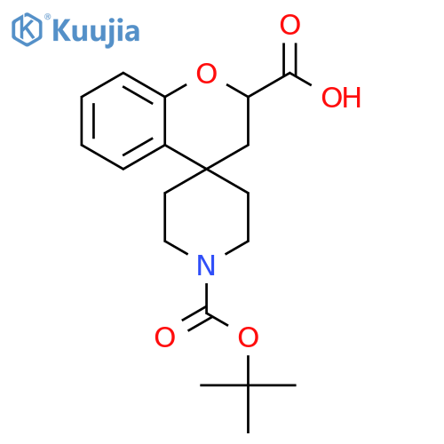 1'-(tert-Butoxycarbonyl)spiro[chroman-4,4'-piperidine]-2-carboxylic acid structure