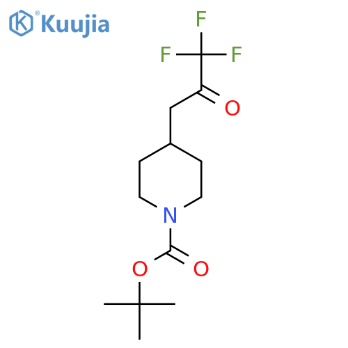 tert-butyl 4-(3,3,3-trifluoro-2-oxo-propyl)piperidine-1-carboxylate structure