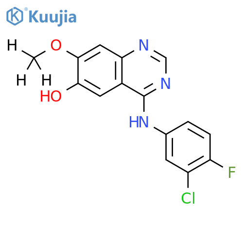 6-Quinazolinol, 4-[(3-chloro-4-fluorophenyl)amino]-7-(methoxy-d3)- structure