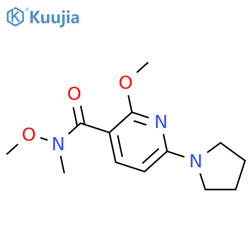 N,2-Dimethoxy-N-methyl-6-(pyrrolidin-1-yl)-nicotinamide structure