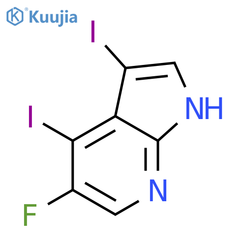 5-Fluoro-3,4-diiodo-1h-pyrrolo2,3-bpyridine structure