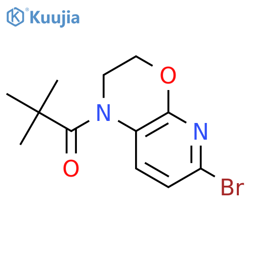1-(6-Bromo-2,3-dihydro-1h-pyrido2,3-b1,4-oxazin-1-yl)-2,2-dimethylpropan-1-one structure