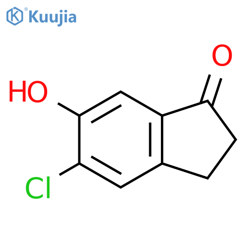 5-Chloro-6-hydroxy-indan-1-one structure