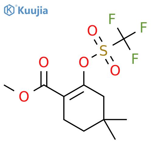 Methyl 4,4-dimethyl-2-[(trifluoromethylsulfonyl)oxy]cyclohex-1-ene-1-carboxylate structure