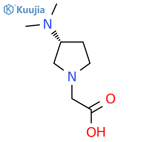 2-[(3R)-3-(dimethylamino)pyrrolidin-1-yl]acetic acid structure