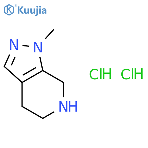 1-Methyl-4,5,6,7-tetrahydro-1H-pyrazolo[3,4-c]pyridine dihydrochloride structure