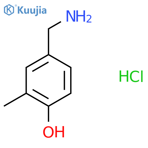 4-(Aminomethyl)-2-methylphenol hydrochloride structure