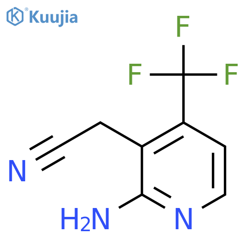 2-Amino-4-(trifluoromethyl)pyridine-3-acetonitrile structure