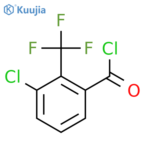 3-chloro-2-(trifluoromethyl)benzoyl chloride structure