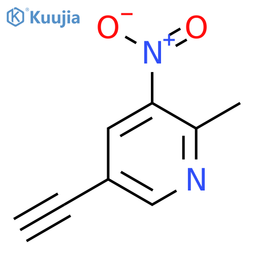 5-Ethynyl-2-methyl-3-nitropyridine structure