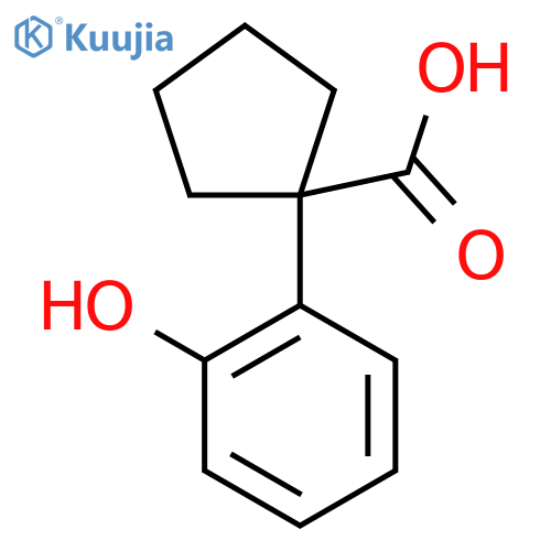 1-(2-Hydroxyphenyl)cyclopentane-1-carboxylic acid structure