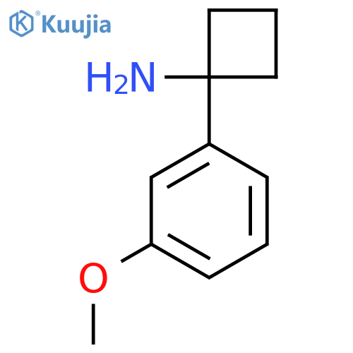 1-(3-methoxyphenyl)cyclobutan-1-amine structure