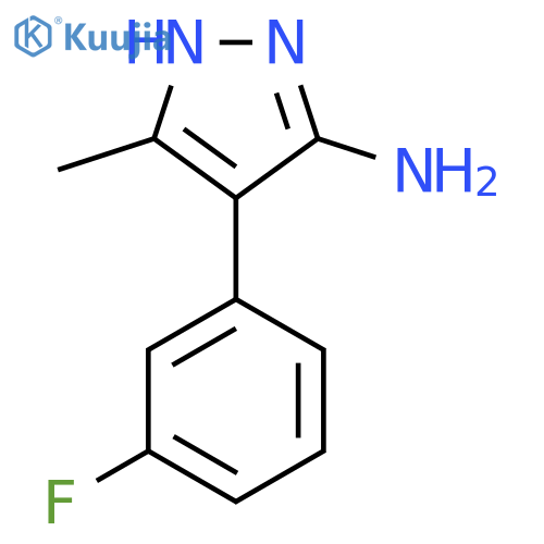 4-(3-fluorophenyl)-3-methyl-1H-pyrazol-5-amine structure