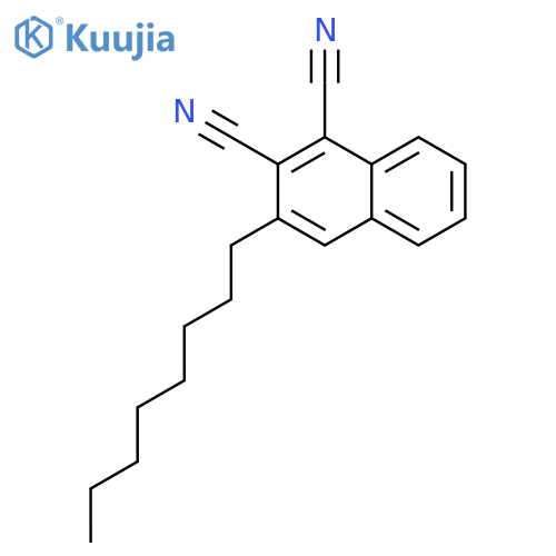 1,2-Naphthalenedicarbonitrile, 3-octyl- structure