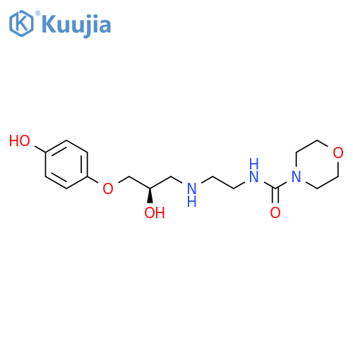 n-(2-{[(2r)-2-hydroxy-3-(4-hydroxyphenoxy)propyl]amino}ethyl)morpholine-4-carboxamide structure