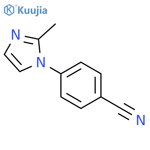 Benzonitrile,4-(2-methyl-1H-imidazol-1-yl)- structure