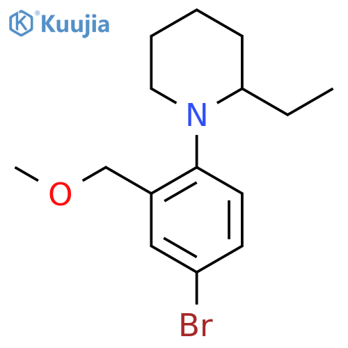 1-(4-Bromo-2-(methoxymethyl)phenyl)-2-ethylpiperidine structure