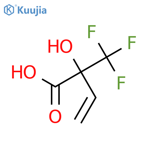 2-Hydroxy-2-(trifluoromethyl)but-3-enoic acid structure