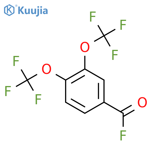 3,4-Bis(trifluoromethoxy)benzoylfluoride structure