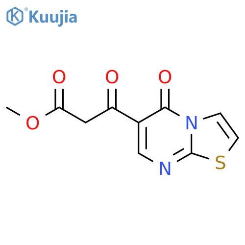 Methyl 3-oxo-3-(5-oxo-5H-thiazolo[3,2-a]pyrimidin-6-yl)propanoate structure
