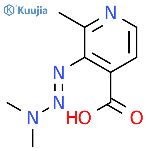 4-Pyridinecarboxylicacid, 3-(3,3-dimethyl-1-triazen-1-yl)-2-methyl- structure