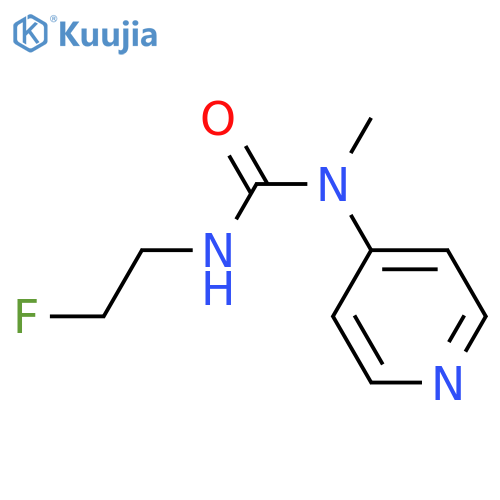 Urea,N-(2-fluoroethyl)-N'-methyl-N-4-pyridinyl- structure