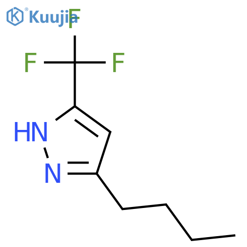 1H-Pyrazole, 3-butyl-5-(trifluoromethyl)- structure