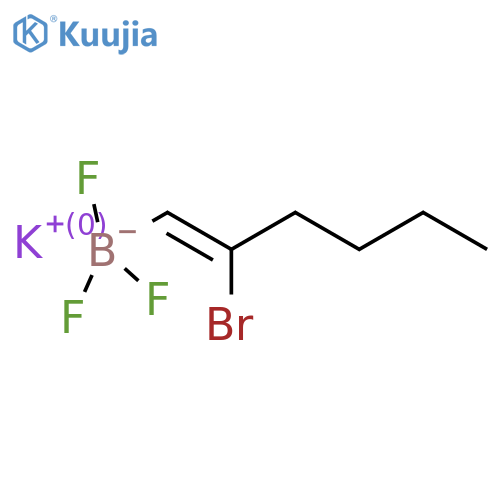Potassium (Z)-2-Bromo-1-hex-1-enyltrifluoroborate structure
